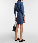 Кенстон джинсовое платье-рубашка Veronica Beard, Cornflower - фото 3