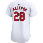 Женская футболка Nike St. Louis Cardinals Nolan Arenado #28 White Home Limited Vapor - фото 3