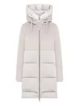 Утепленное пальто с капюшоном Talia Duno, белый - фото