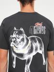 Футболка HUF 4 The Dawgs, Black - фото 3