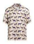 Рубашка Gucci, бежевый - фото