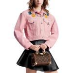 Джинсовая куртка женская розовая Louis Vuitton - фото 4