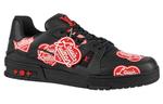Кроссовки x nigo trainers 'black with red logo hearts' Louis Vuitton, черный - фото 2