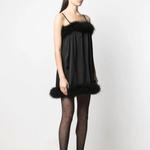 Платье без рукавов женское черное Saint Laurent - фото 5