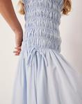 Платье мидакси VRG GRL isable с присборенной грудью синего цвета - фото 3