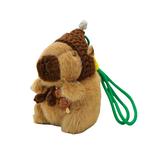 Плюшевый кулон капибара 13 см высота Doudou Beibei - фото