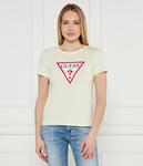 Футболка женская Guess Jeans с логотипом, желтый - фото