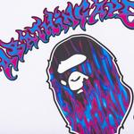 Футболка BAPE Mad Flame Ape Head Tee, белый - фото 3