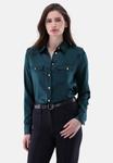 Блуза van Laack Button-down blouse, Teal - фото