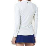 Влагоотводящий топ Essentials Performance Zip Top белого цвета Cabana Life - фото 3