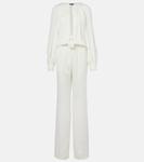 Комбинезон из креп-кади Tom Ford, кремовый - фото