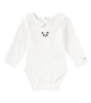 Хлопковый боди Baby Davo Donsje, белый - фото