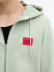 Худи на молнии Hugo, зеленый - фото 5