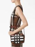 Burberry клетчатая сумка через плечо, коричневый - фото 3
