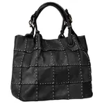 Шоппер Samantha Look, натуральная кожа, производство Италия, черный - фото 2