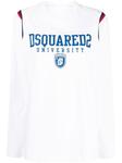 Dsquared2 graphic-print cotton T-shirt, белый - фото