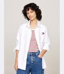 Рубашка женская Tommy Jeans Regular Fit, белый - фото