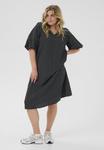 Платье Kaffe Curve Day dress, Black Chalk Dot/Black - фото 3