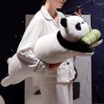 Плюшевая кукла милый панда высота 90см Happy Fish - фото 6