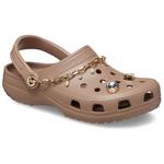 Сабо женские Crocs Clogs декорированные, коричневый - фото 2