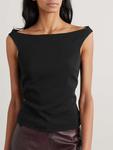 Топ из эластичного джерси St. Agni, черный - фото 2