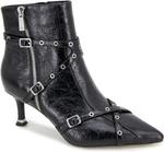 Женские модные ботильоны Kenneth Cole Umi Biker, Black Leather - фото