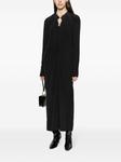 Lanvin draped midi dress, черный - фото 2