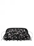 Декорированный клатч Alberta Ferretti, черный - фото