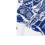 Футболка женская Burberry с принтом, белый / синий - фото 5