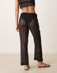 Кружевные пляжные брюки Aray черного цвета - фото 5