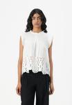 Блуза MILEY ANGLAISE TOP JDY, кремовый - фото