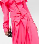 Платье макси со сборками Vivienne Westwood, Pink Neon - фото 5