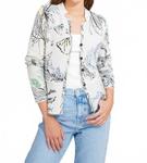 Кардиган с морским узором в белом цвете IVKO - фото