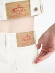 Джинсы Prada из хлопка, белый - фото 6