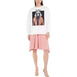 Свитшот с вышитым логотипом MaxMara, белый - фото 3