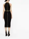 Трикотажное платье с пуговицами BALMAIN, черный - фото 3