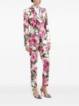 Dolce & Gabbana блейзер с цветочным принтом, белый - фото 2