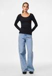 Топ Pieces PCKITTE, Black - фото 2