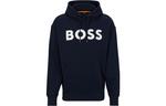 Худи с принтом логотипа Boss HUGO BOSS, темно-синий - фото