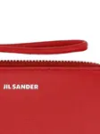 Кошелек на молнии Jil Sander, красный - фото 2