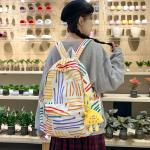 Рюкзак Deli Bear, цветной блок с подвеской - фото 6