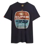 Футболка с коротким рукавом Superdry Gasoline Graphic Relaxed, черный - фото