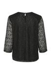Блуза MINNA GLITTER Cream, черный - фото 5