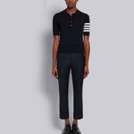 THOM BROWNE Поло мужское морской синий - фото 6