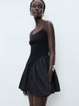 Мини-платье Donkey Gathered Mango, Black - фото 6