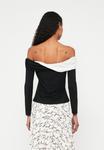 Топ KARL LAGERFELD ELEGANT, White/Black/Black - фото 3