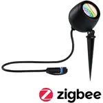 Садовый светильник LED Outdoor Plug & Shine Spot Kikolo RGBW ZigBee 1 шт. Дневной белый RGBW ZigBee Paulmann, антрацит - фото