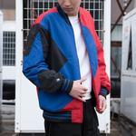 Куртка baseball jacket 'blue red black' Converse, синий - фото 4