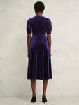 Платье Petite Velvet Dormer Hobbs, Midnight Purple - фото 2