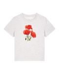 Рубашка Watapparel Poppy Flowers, Mottled White - фото